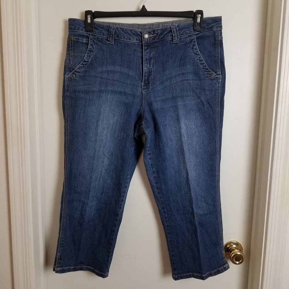 Faded Glory Womens Jeans Size 16 Capri